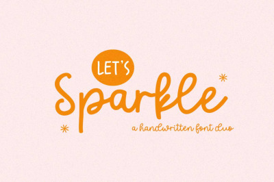 Lets Sparkle | Font Duo