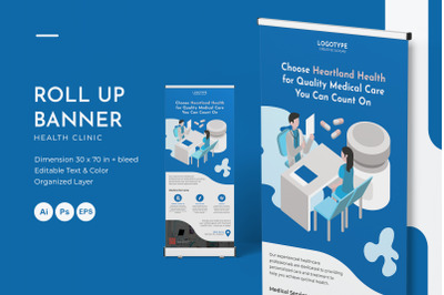 Health Clinic - Roll Up Banner