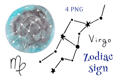 Zodiac sign Virgo. PNG clipart