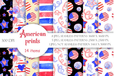 American prints USA Independence Day