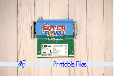 Super Bowl Candy Bar Wrapper v4