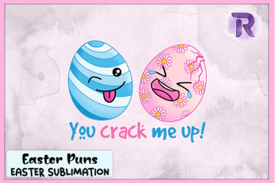 You Crack me up Easter Pun Easter Egg