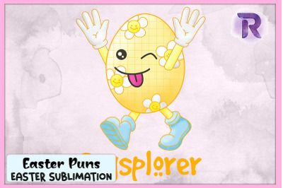 Egg-Splorer Funny Easter Egg Easter Pun