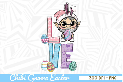 LOVE Gnome Easter Gnome with Egg