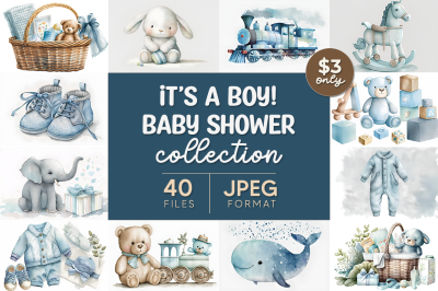 Its A Boy Baby Shower Collection