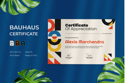 Bauhaus Certificate