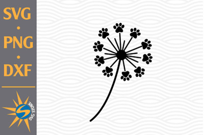 Dandelion Paw SVG&2C; PNG&2C; DXF Digital Files Include