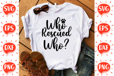 Who Rescued Who SVG