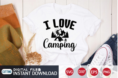 I Love Camping SVG