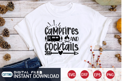 Campfires and Cocktails SVG