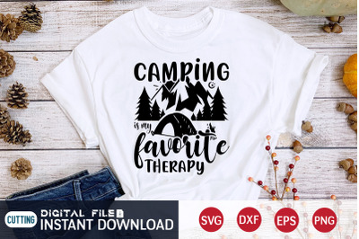 Camping is my Favorite Therapy SVG