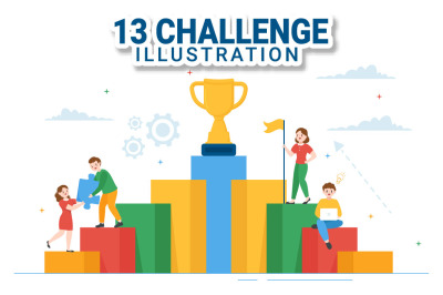 13 Challenge and Overcoming Obstacle Illustration