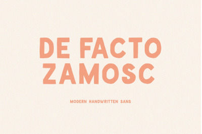 De Facto Zamosc + Free Font &amp; Logos