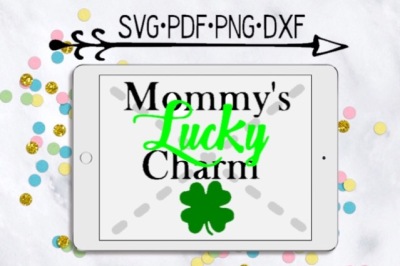 Mommy's Lucky Charm Cutting Design 