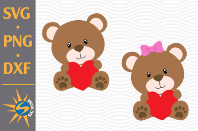 Teddy Bear SVG, PNG, DXF Digital Files Include