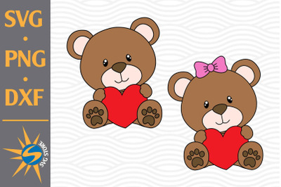 Teddy Bear SVG, PNG, DXF Digital Files Include