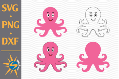 Octopus SVG, PNG, DXF Digital Files Include