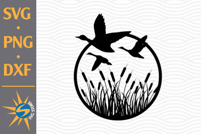 Flying Duck SVG, PNG, DXF Digital Files Include