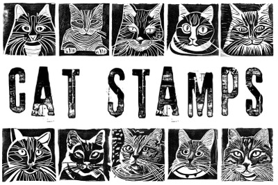 Cat Stamp Brushes And Graphics