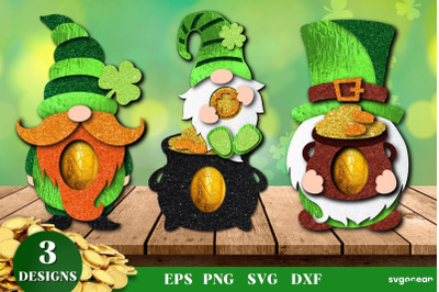 St Patrick&#039;s Day Egg Holder SVG | Candy Holder Template