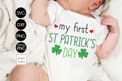 MY FIRST ST PATRICKS DAY SVG, DXF,PNG
