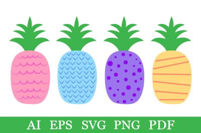 Pineapple SVG. Pineapple sublimation. Pineapple clipart