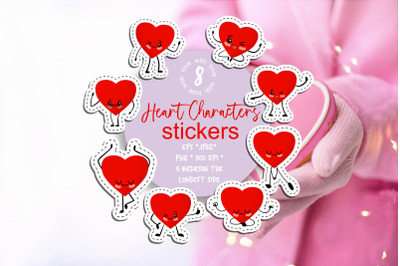 Red heart sticker PNG. valentines day love