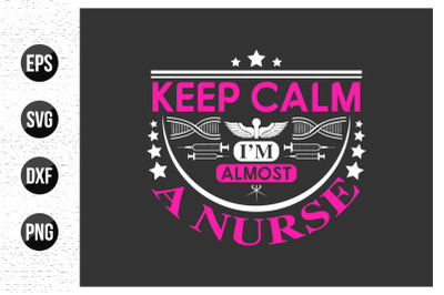 nurse typographic slogan design vector.