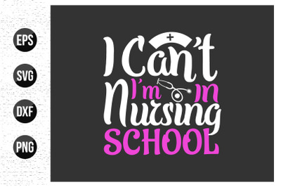 nurse typographic slogan design vector.