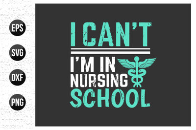 nurse typographic slogan design vector.