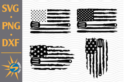 BBQ US Flag SVG, PNG, DXF Digital Files Include