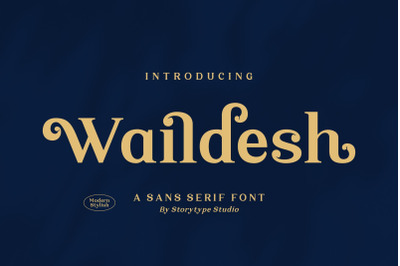 Waildesh Typeface