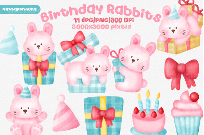 Cute Birthdat party Rabbits