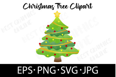 Christmas Tree EPS SVG PNG JPG File Christmas Vector Graphic