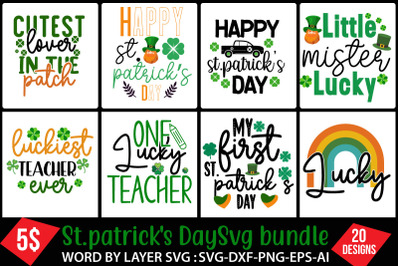 St.Patrick&#039;s Day SVG Bundle,Happy St.Patrick&#039;s Day SVG Bundle , St.Pat