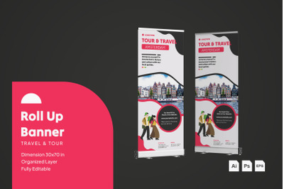 Travel &amp; Tour - Roll Up Banner