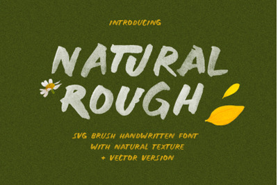 Natural Rough- SVG Handwritten Font