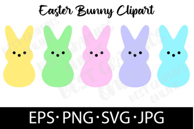 Easter Bunny EPS SVG PNG JPG File Easter Candy Bunnies SVG