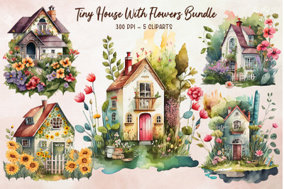 Tiny House With Flowers Bundle