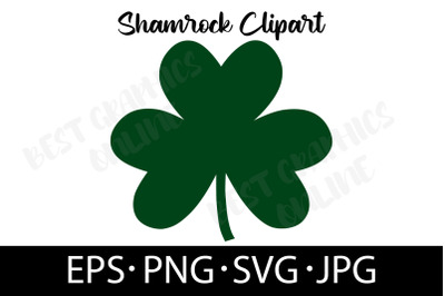 Shamrock EPS SVG PNG JPG File St Patricks day Clipart Vector