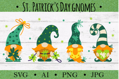 St. Patrick&amp;&23;039;s Day gnomes SVG&2C; set of cute funny dwarves