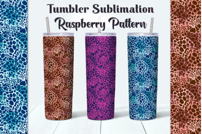 3 Tumbler Sublimation Raspberry Designs.