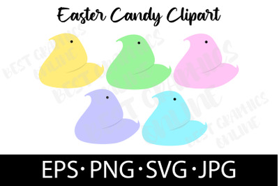 Easter Candy EPS SVG PNG JPG Marshmallow