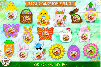 Easter Candy Dome Bundle SVG | Candy Dome Holder SVG