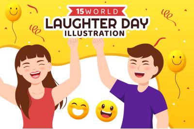 15 World Laughter Day Illustration