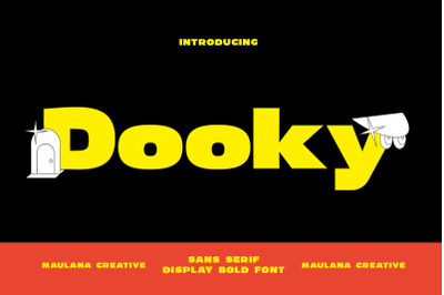 Dooky Sans Serif Display Bold Font