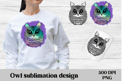 Owl sublimation design | Birds sublimation