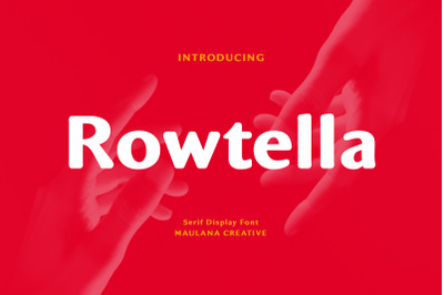 Rowtella Serif Display Font