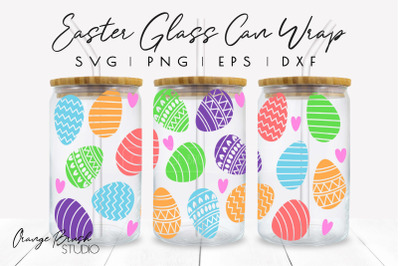 Easter Eggs Can Glass Wrap Svg Beer Can Glass, Libbey Wrap