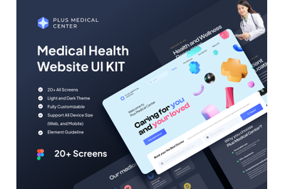 PLUS - Medical Health Website UI KIT
